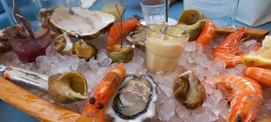 Meeresfrüchte in Menton