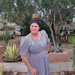 Diane in traditional Namibia Kleidung