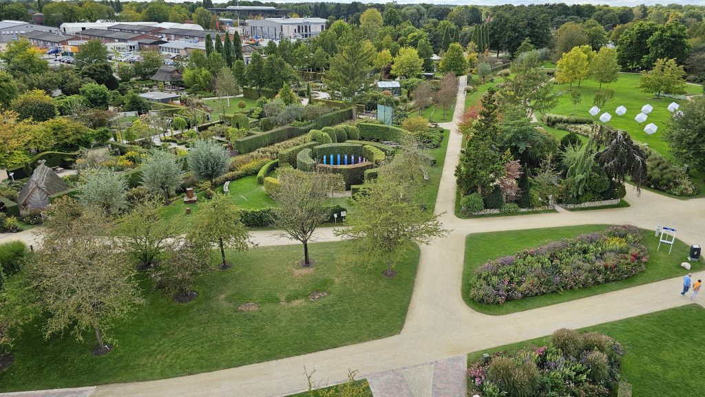 Aussicht vom Turm, Park der Gärten