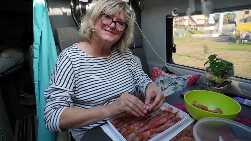 Sizilianische Scampi Nudeln