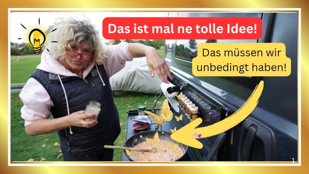 Diane mit dem Tisch von Adventure Van