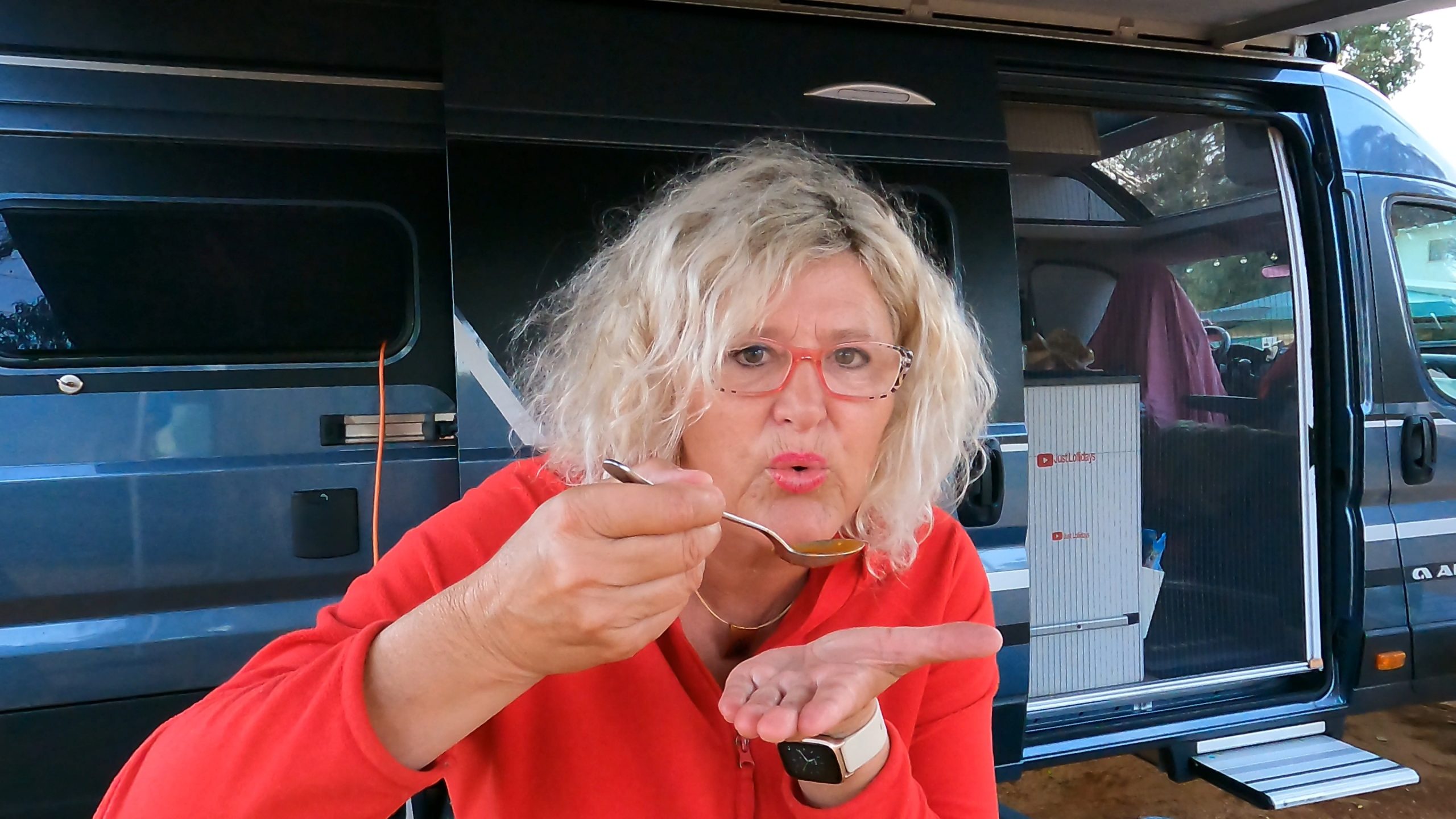 Diane probiert
