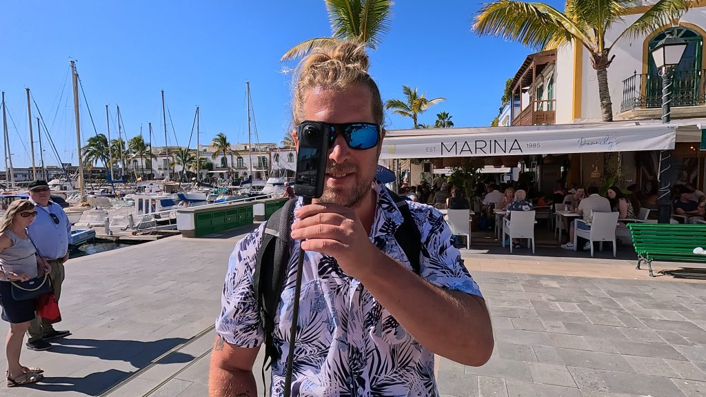 Frank mit der Insta 360 X4